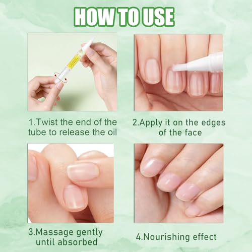 Nail Growth Oil,Radiant Nail Growth Oil Pen,NailOil For Growth And Strength Rejuvenation for Moisturize Strengthen Nail Care (3Pcs)