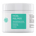 Glycolic Acid Toner Pads 35% AHA Facial Resurfacing Exfoliate Salicylic Acid Exfoliating Face Wipes Chemical Peel Exfoliant Peeling Glycolic Peel Pad for Wrinkles Acne Blemish 50 Pads