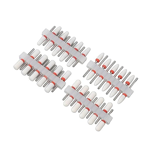 40PCS Ceramic Nail Drill Bits for Professional Manicure & Pedicure ? Fast Grinding, Heat-Resistant, Compatible with Most Electric Nail Machines