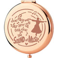 KEYCHIN Sound Of Music Pocket Mirror Maria Musical Fans Gifts Doe Ray Me Far Sew La Tea Doe Compact Make Up Broadway Sound Of Music Merch (Doe Ray Me-RG)