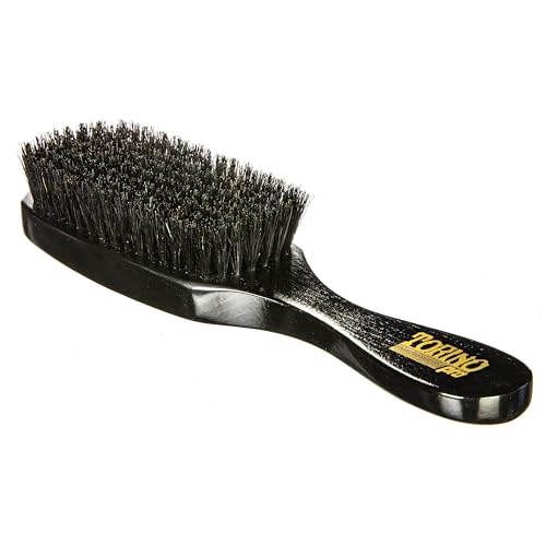 Torino Pro Wave Brush #801-8 Row Soft bristles -100% Pure Boar Bristles - Great for laying down your 360 Waves