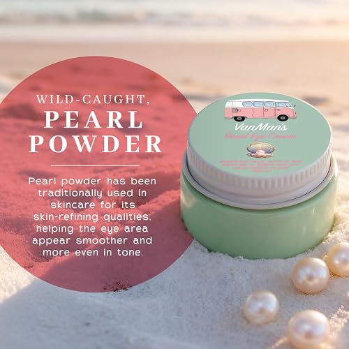 VanMan¡¯s Pearl Eye Cream with Grass Fed Beef Tallow ? Brightening and Smoothing Under Eye Cream with Wild-Caught Pearl Powder and Royal Jelly ? No Fillers, 0.5 Ounces
