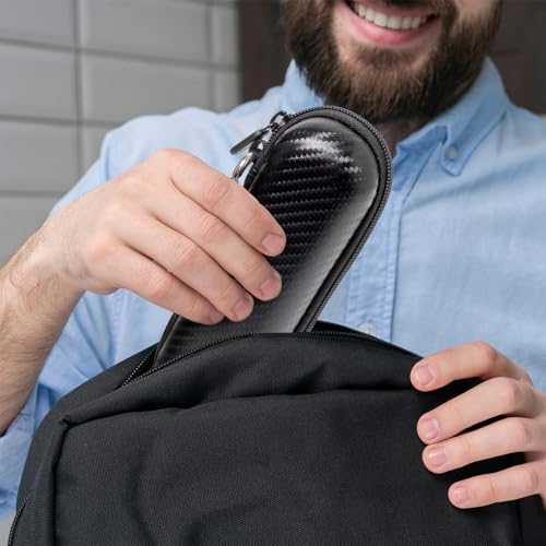 Nincha Compact Travel Trimmer Case for Philips Hybrid Electric Trimmer and Shaver, Face + Body Groomer QP2724/90, QP2834/70, QP1924/70, QP6531/70, QP4631/90, Hard Carrying Case, Black