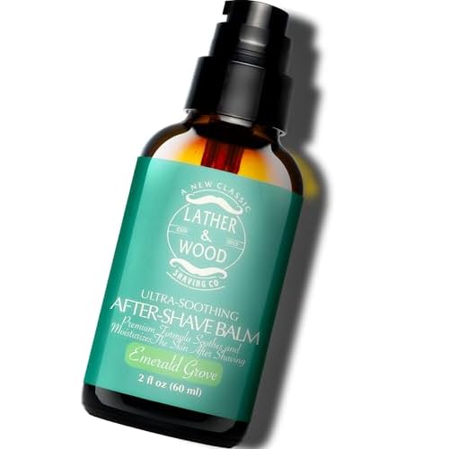 Best After-shave Balm, Emerald Grove Scent, Premium Aftershave Lotion, Soothes and Moisturizes Face after shaving, Does Not Dry The Skin, Eliminates Razor Burn For A Silky Smooth Finish