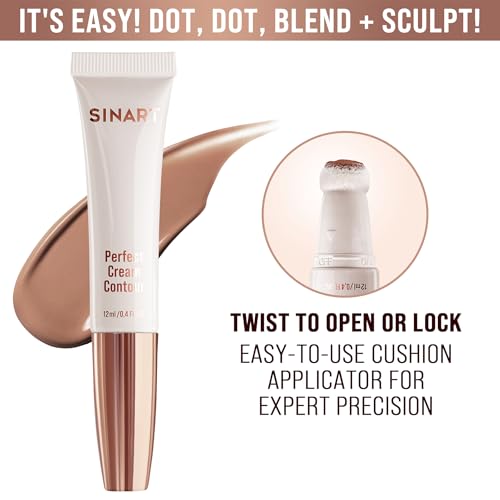 Perfect Cream Contour Stick With Cushion Applicator, Liquid Contour Wand
