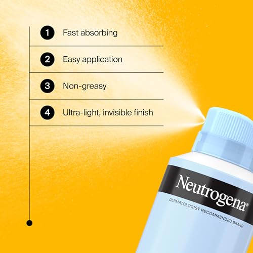 Neutrogena Ultra Sheer Body Mist Sunscreen Spray, Broad Spectrum SPF 45, Lightweight Spray Sunscreen, Non-Greasy & Water Resistant, Oil-Free & Non-Comedogenic UVA/UVB, Twin Pack, 2 x 5 oz