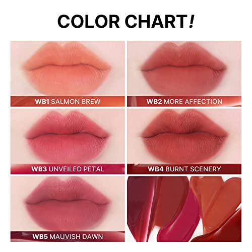 MERZY The Watery Blur Velvet Tint ? Vegan Long-Lasting Lip Tint with Soft Matte Finish ? Gel-to-Powder Texture, High-Pigment Color #03 UNVELIED PETAL, 0.13 fl oz