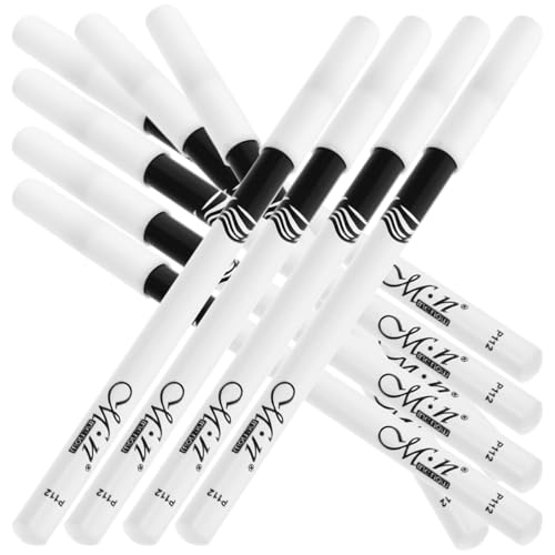 Eyeliner Pencil Set White 20Pcs Eye Makeup Pencils Natural Look Portable Size for Home and Professional Use