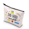 WCGXKO 2nd Grade Teacher Gift Survival Kit Zipper Pouch Makeup Bag