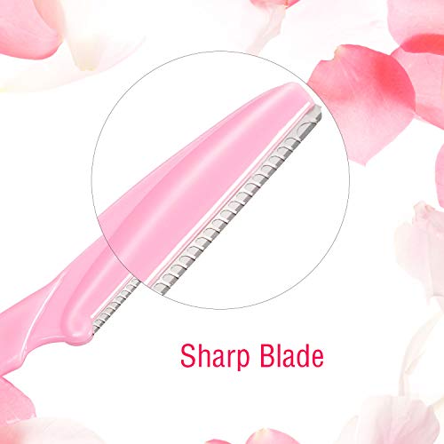 New Designed for Sensitive Skin Painless 2-in-1 Bikini Trimmer for Women,Dual Heads Electric Shaver & Razor for Body Pubic Underarm&Facial Hair,IPX7 Waterproof,Rechargeable Cordless Razor