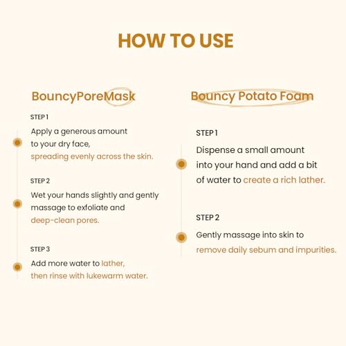 ilso Grain Potato Pore Cleansing Pack Foam, Deep Cleansing Mask for Acne-Prone Skin, with Totarol, Pore Cleanzyme, Daily Exfoliating Cleanser, Korean cleanser, 5.07 fl. oz.