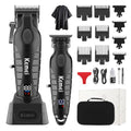 KEMEI Professional Hair Clippers Set for Men,Cordless Rechargeable Hair Clippers Kit, Clippers and Trimmer Set for Hair Cutting, Haircut Clippers,Gifts for Men (PG2290D+2293)