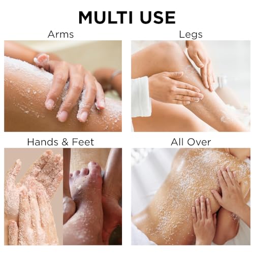 Sumbody USA Vanilla Shea Sugar Body Scrub Goat Milk (9oz) Moisturizing Exfoliating Body Foot Hand Scrub Hydrating Nourishing Bath Essential Scrubs Women Teens Gift Self Care
