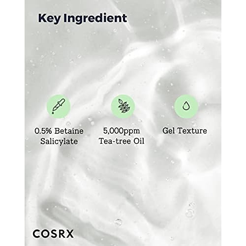 COSRX Low pH Good Morning Gel Cleanser 1.7 fl.oz / 50ml | TSA Approved Travel Size Mild Face Cleanser | Korean Skin Care for Acne Prone Skin, PH Balancing, Anti Acne, Breakouts Treatment