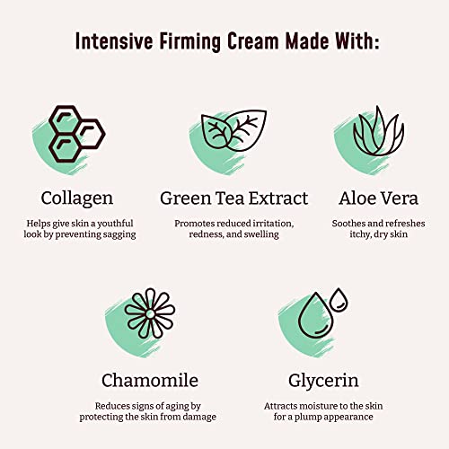 BLOOM IT'S A GREAT SKIN DAY! Men & Women Collagen Cream + AloeVera & Vitamin E Body Lotion & Face Moisturizer | Fragrance Free Skin Firming Lotion | Anti Aging Crepey Skin Tightening Cream | 15 Ounce