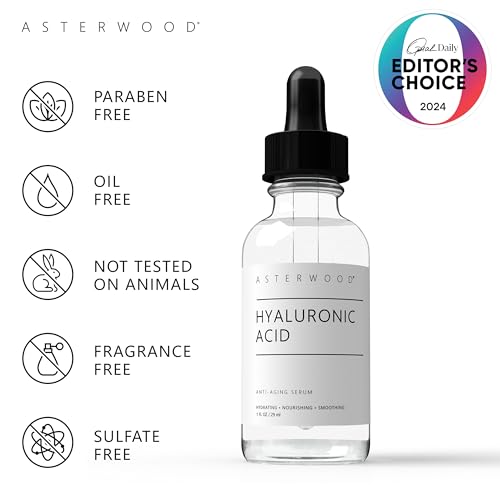 Asterwood Hyaluronic Acid Serum 1 oz + Copper Peptides Serum 1 oz