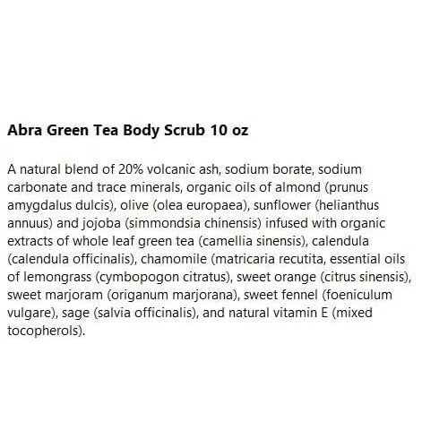 Abra Therapeutics Green Tea Body Scrub - 10 oz