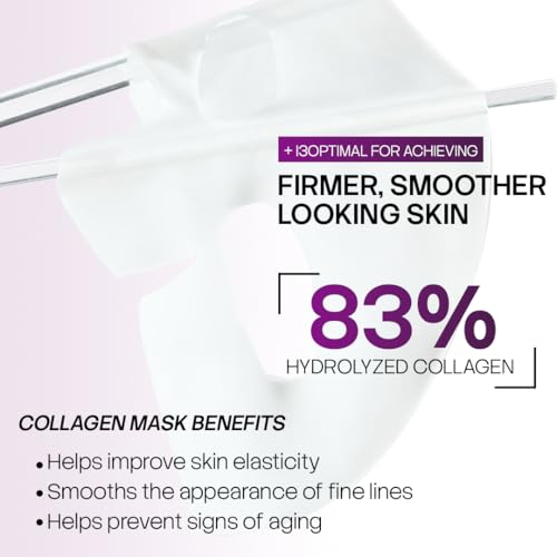 Collagen Jelly Mask ? With 83% Hydrolyzed Collagen & Niacinamide | Hydration, Refreshing Essence, Suitable for All Skin Types ? 5 Sheets