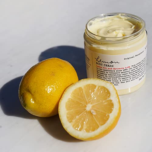 C.O. Bigelow Lemon Body Cream No. 005, 8 oz. & Lemon Lip Cream Trio, 0.5 oz. (Pack of 3)