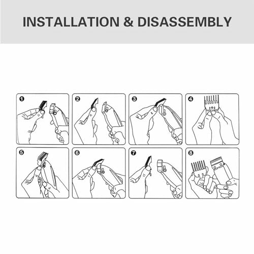 Professional Hair Clipper Guards Cutting Guides Compatible with Wahl Hair Clippers Trimmers - 3 Cutting Lengths 1 1/2¡± & 1/2¡± & 1¡±(1.5 & 3 & 4.5 mm) Fits Most Size Wahl Guide Combs - 3 Color Coded