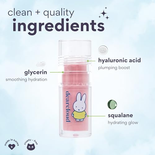 dearcloud Miffy Gentle Crush Serum Blush ? Liquid Blush for Cheeks with Hyaluronic Acid ? Korean Beauty Makeup - .19 fl oz (Be Polite)