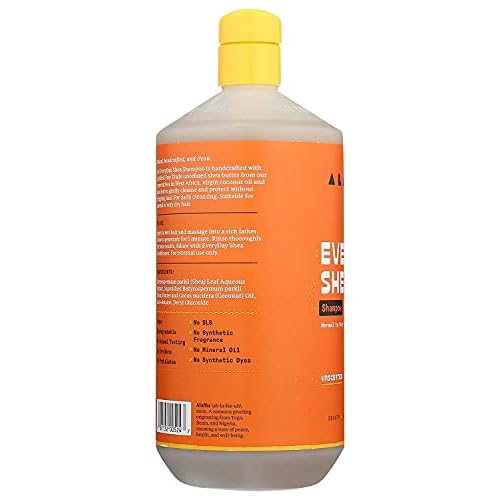 Alaffia Shampoo, Normal to Very Dry Hair, with Shea Butter and Coconut Oil, Lavender 16 Fl Oz