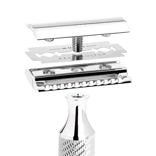 M?HLE Grande R89 Double Edge Safety Razor (Closed Comb) | Perfect for Everyday Use | Barbershop Quality Close Smooth Shave | Luxury Razor for Men