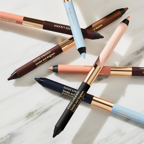 Est?e Lauder Smoke and Brighten Long-Lasting Waterproof Kajal Eyeliner Pencil Duo, 0.03 Ounce