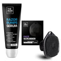 The Man Silicone Face Scrubber & Razor Bumps Serum Roll On ? Bundle