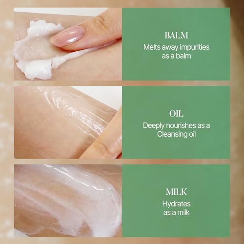 shaishaishai GREEN PAPAYA Pore Deep Cleansing Balm, Makeup Remover, Gentle Exfoliating, Pore Cleaner, Black Head Remover for Face, Oil Cleanser with Jojoba Oil, Korean Skin Care, 2.87oz