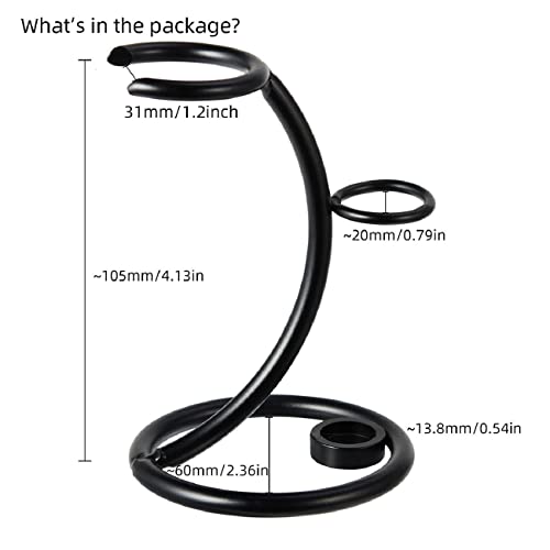 2 in1 Holder for Men Shaving Tool Compact Curved Shaving Brush Manual Razor Stand Holders Beard Clean Shaver Stainless Steel