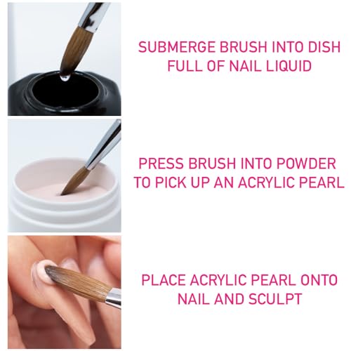 Young Nails Nail Liquid. Professional Grade High Quality Monomer. Use with Nail Powder for Acrylic Nails At Home. Low Odor, Mess + MMA Free, Non-Yellowing Nail Liquid
