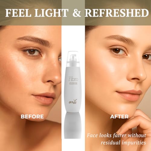 GERnetic Fibro Alcohol-Free Facial Toner, Gentle Makeup Remover with Chamomile & Cucumber, For All Skin Types, Plant-Based Face Tonic Lotion, 200ml/6.76 fl oz