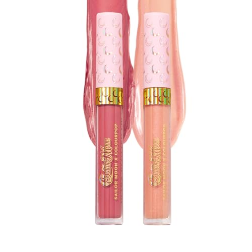 ColourPop x Sailor Moon Ultra Lip Set - High-Shine, Non-Sticky & Hydrating Pink Lip Gloss & Diffused Matte Lipstick Set with a Flexible Paddle Applicator - Daylight (2 Count)