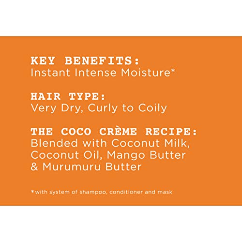 Carol's Daughter Coco Creme Coil Enhancing Moisture Butter, with Coconut Oil and Mango Butter, for Very Dry Curly Hair, Paraben and Silicone Free, 12 oz