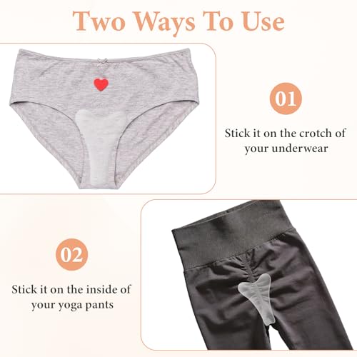 6 Pack Swimsuit Silicone Pads Camel No Underwear Guard Y Shape Silicone Concealer Insert Seamless Protection for Swimwear Yoga Pants Workout Leggings Comfort Reusable Washable(Clear)