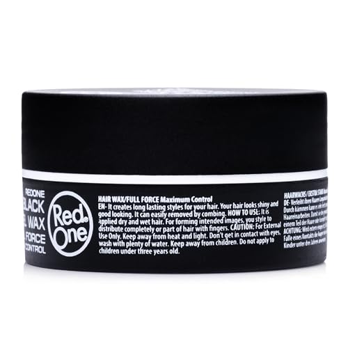 Redone Hair Styling Wax Black 150ml | Extra Hold | Gel Wax | Lime Scent | Long Lasting & Shiny Finish | For Men & Women | Professional Hair Styling Formula | Maximum Control & Smooth Texture