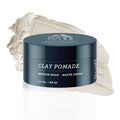 Oars + Alps Clay Hair Pomade for Men with Biotin, Kaolin Oil, Bentonite Clay, Jojoba Oil, Vitamin B7 & B5, Promotes Hair Growth, Medium Hold, Matte Finish, Reduces Frizz, 2.4oz