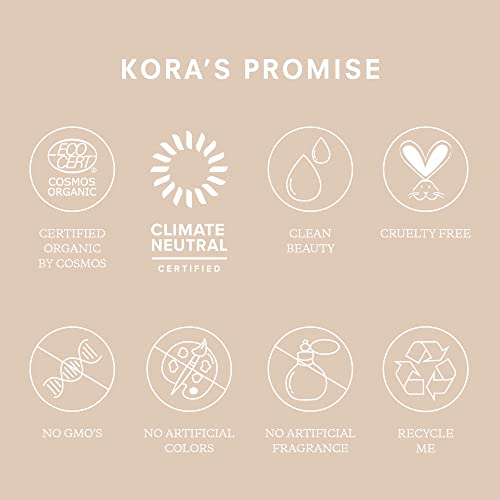 KORA Organics Turmeric Brightening & Exfoliating Mask, Multi-Use Facial Scrub, Polish & Illuminate, Certified Organic Exfoliating Face Mask, Cruelty Free Exfoliator - 3.38 fl oz