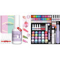 Saviland Dip Powder Base: Vitamin E Ultra Adhesive Dip Foundation Coat for Refill and Dip Powder Nail Kit with Drill - 20 Colors Summer Dip Nails Powder Starter Kit with Everything