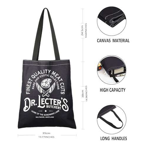 G2TUP Movie Inspired Gift Dr L B Reusable Canvas Tote Bag H L Fan Handbag