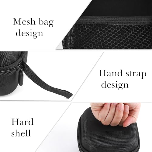 Linkidea Hard EVA Head Hair Shaver Case, Men's Balder Boss with Mesh Pocket for Travel, Travel Storage Bag Compatible with RMton Balder Pro Head Shaver XR7120/XR7000 (Black)