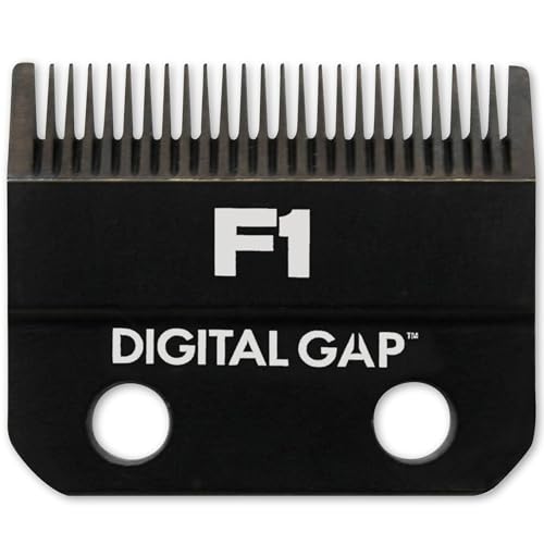 COCCO Digital Gap Graphene F1 Taper Fade Clipper Replacement Blade, Screw-Mounted, for COCCO Veloce & Hyper Veloce Clippers and Standard Blade Dimensions (45.5 mm Width, 18.0 mm Screw Distance)
