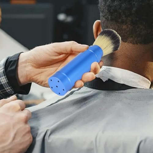 2PCS Travel Shaving Brush, Badger Hair Shaving Brush Aluminum Portable Facial Foaming Grooming Tool for Men Shave Beard Bathroom Supplies