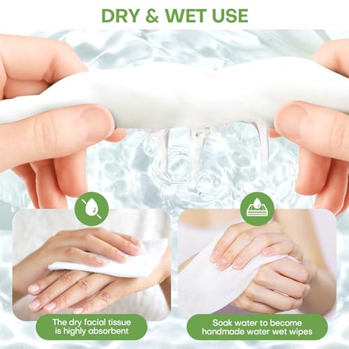 Compressed Towel Tablets 100 Count, Thickened Disposable Face Towel Biodegradable Cotton Wash Cloths, Portable Mini Compressed Washcloths Coin Tissue for Travel, Gym, Home, Outdoor Activities