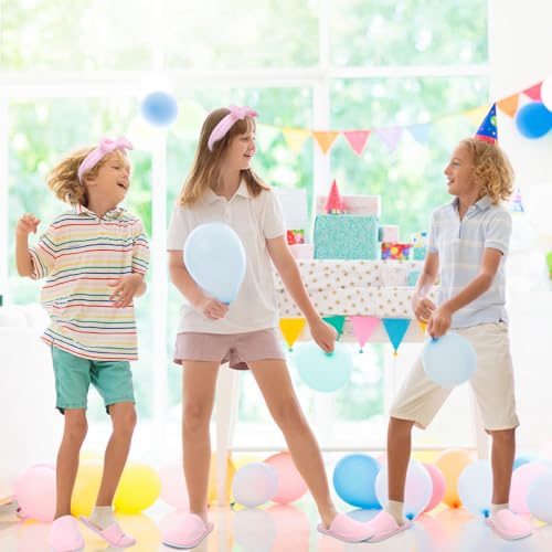 12 Pcs Girls Spa Party Supplies for Kids Gifts Sleepover Party Supplies Include 6 Closed Toe Kids Disposable Slippers 6 Bow Spa Headbands for Makeup Slumber Favors Birthday