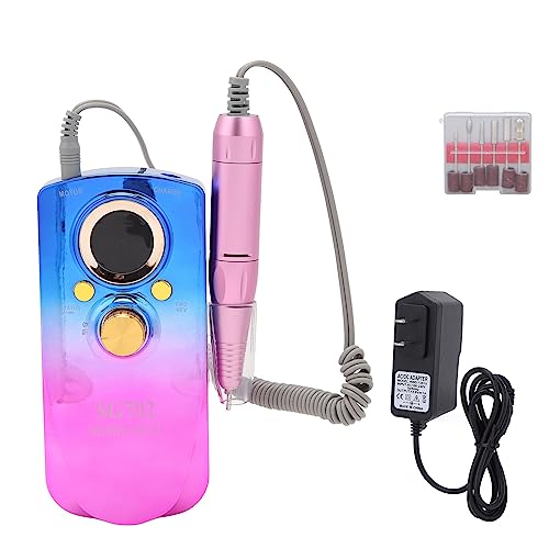 Zetiling Professional Nail Drill, Electric Nail File, Speed Adjustable 0-35000RPM, CW/CCW Rotation, Comfortable Grip, Multifunction for Beauty Salon