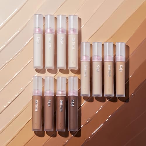 KAJA Liquid Concealer - Don't Settle 04 Waffles | with Aqua Ceramide, Hydrating, Buildable, Lightweight, Seamless Coverage, Dark Circles Cover Up, Under Eye, Dark Spot Corrector Makeup, 0.21 Oz