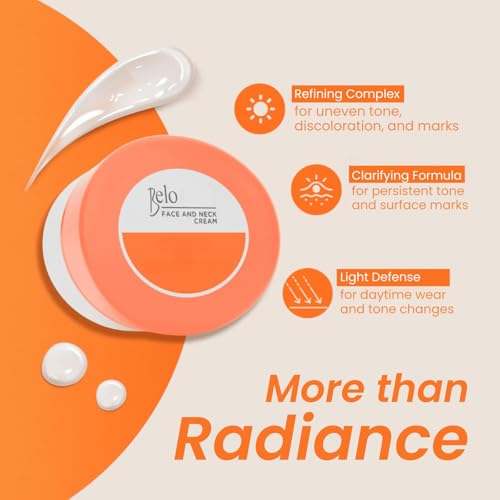 Belo Essentials Even Tone Face & Neck Cream ? Radiance Boosting Moisturizer for Smoother, Clearer-Looking Skin ? 50g x 3 Pack