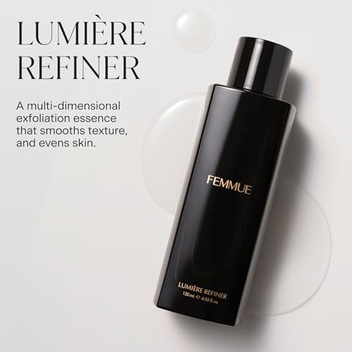 FEMMUE Lumi?re Refiner Exfoliating Essence (4.05 fl oz) | Hydrating Korean Toner with AHA, BHA, PHA & Vitamin C | Gently Smoothes Skin Texture & Evens Tone | Preps Skin for Serums & Moisturizers